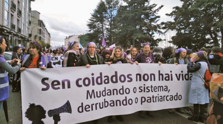 Cabeceira da manifestación do 1M en Verín | Galegas 8M
