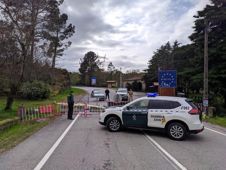 Control da Garda Civil na provincia de Ourense con motivo do estado de alarma.. GARDA CIVIL