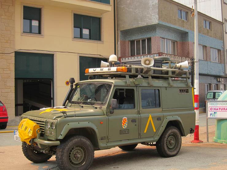 Camión da Unidade Militar de Emerxencias. EUROPA PRESS - Arquivo