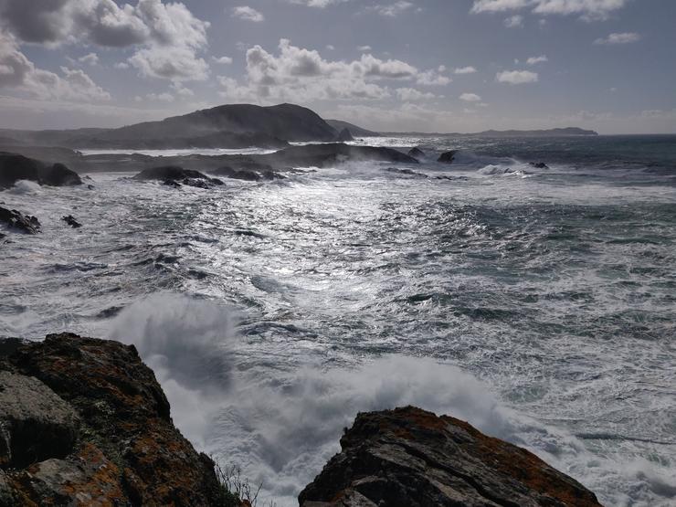 Temporal costeiro en Valdoviño (A Coruña). ELISA PIÑÓN - EUROPA PRESS - Arquivo 