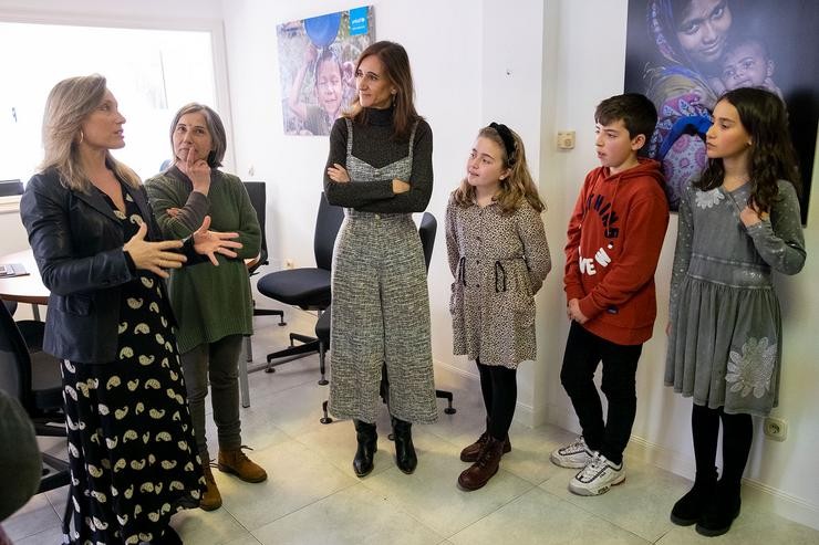 Carmen Pomar visita o CEIP Plurilingüe de Meaño-As Covas 