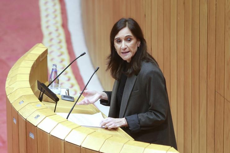 Carmen Pomar comparece na Deputación Permanente da Cámara galega. XUNTA