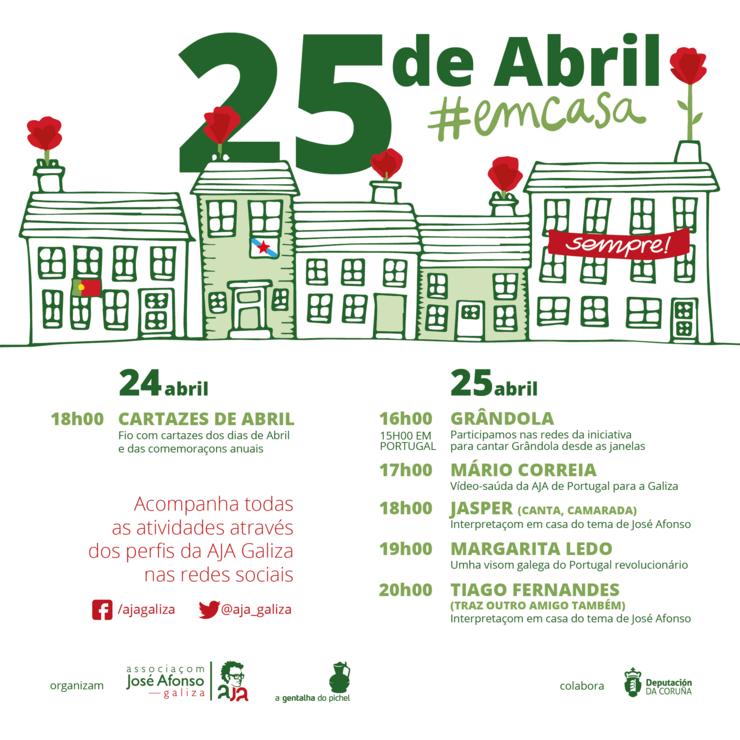 Programación para o 25 de Abril/AJA-Galiza