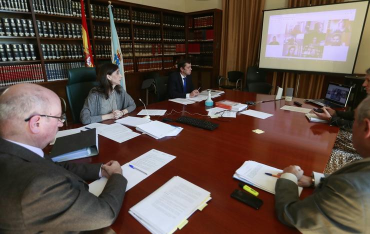 Fotos Xunta. Videoconferencia Educación.. Xunta de Galicia / Europa Press