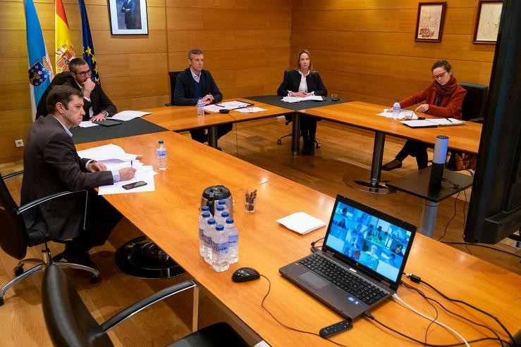 O vicepresidente da Xunta, Alfonso Rueda, preside a reunión do Centro de Coordinación Operativa (Cecop) de Galicia.. COPYRIGHT: XOAN CRESPO / XOÁN CRESPO / Europa Press