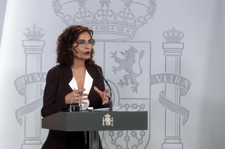 A ministra de Facenda e portavoz do Goberno, María Jesús Montero, nunha imaxe de arquivo. Moncloa