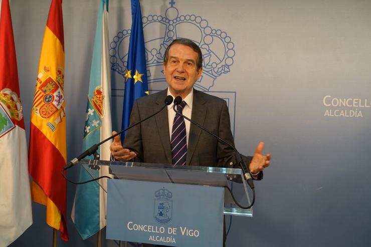 Rolda de prensa telemática de Abel Caballero, alcalde de Vigo e presidente da FEMP.. CONCELLO DE VIGO