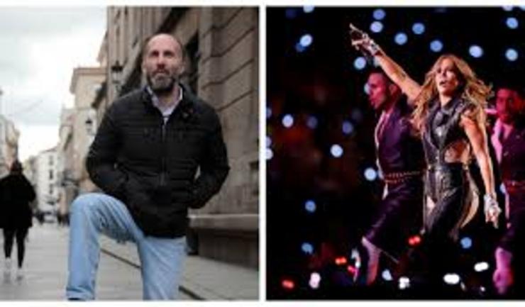 Gonzalo Pérez Jácome nunha composición con Jennifer López publicada pola Región 