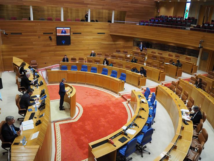 Alfonso Rueda, vicepresidente da Xunta, en comparecencia na Deputación Permanente.