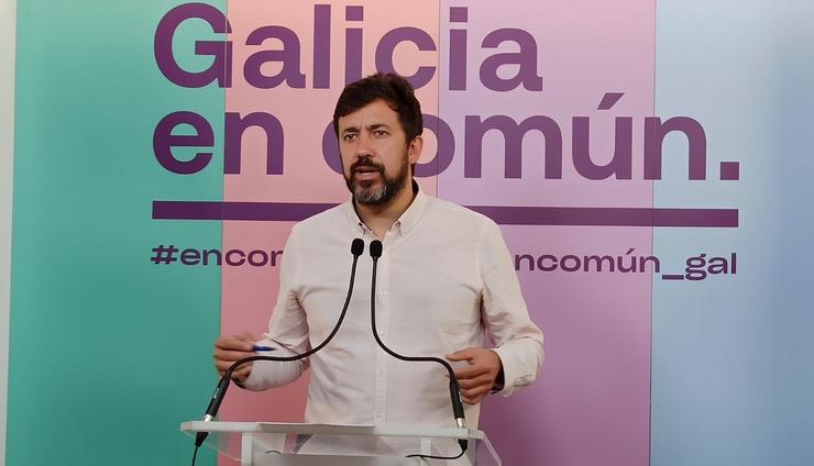 Roda de prensa do portavoz de Galicia en Común-Anova Mareas, Antón Gómez-Reino. GALICIA EN COMÚN