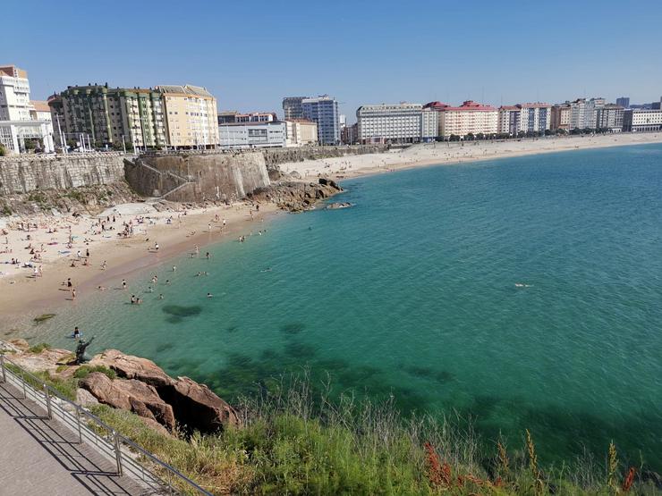 Praias do Orzán e de Riazor, na Coruña / UC