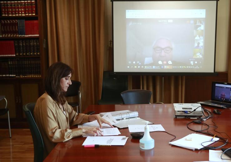 A conselleira de Educación, Carmen Pomar, na Conferencia Xeral de Política Universitaria. XUNTA 