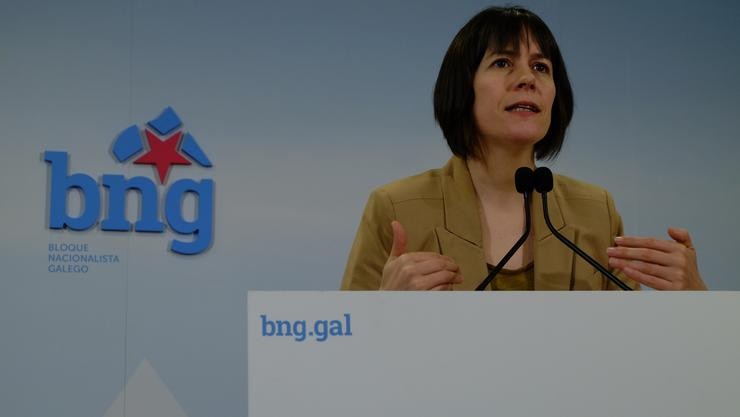 A Portavoz Nacional Do BNG, Ana Pontón, En Rolda de prensa Este Luns 4 De Maio. BNG 