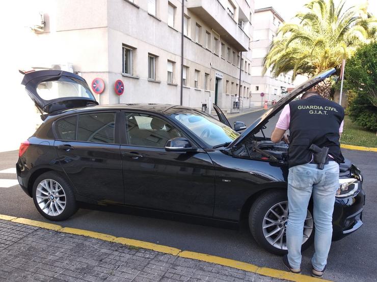 Intervido en Ourense un coche roubado en Portugal.. GARDA CIVIL 
