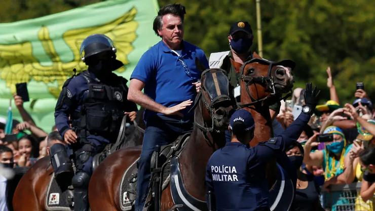 O presidente do Brasil, Jair Bolsonaro 