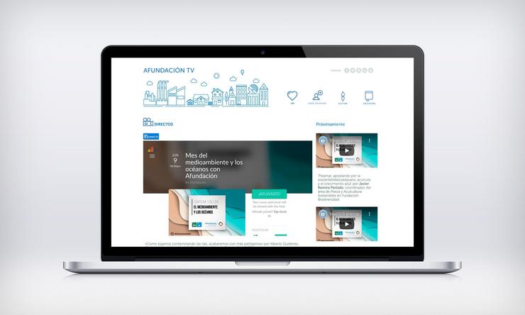 Imaxe do novo portal televisivo de Afundación. AFUNDACIÓN ABANCA 