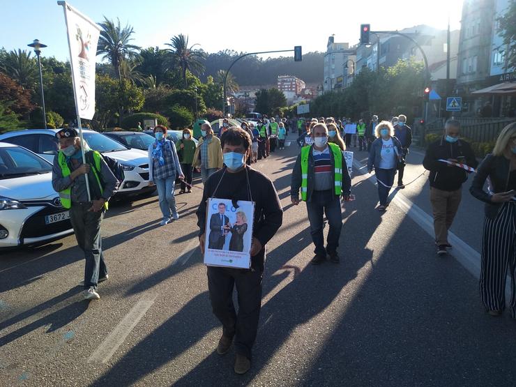 Protesta en Cangas contra a privatización das residencias / Miguel Núñez