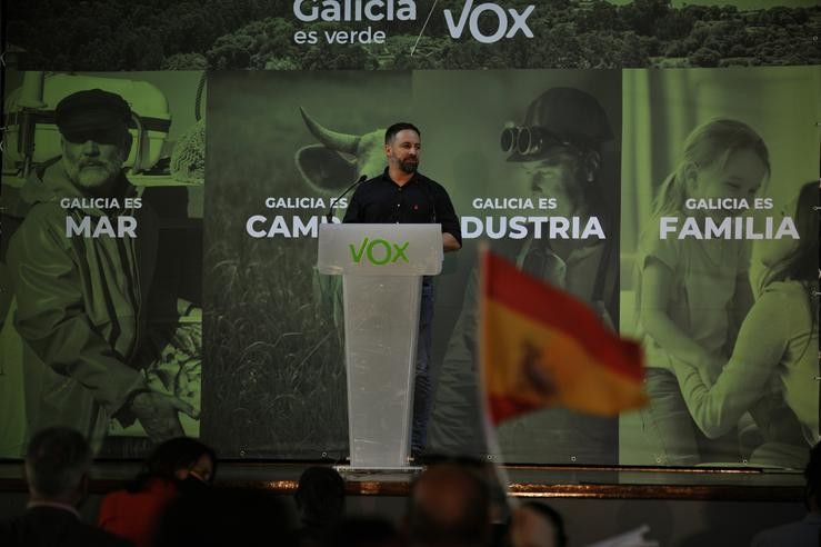 O presidente de Vox, Santiago Abascal 