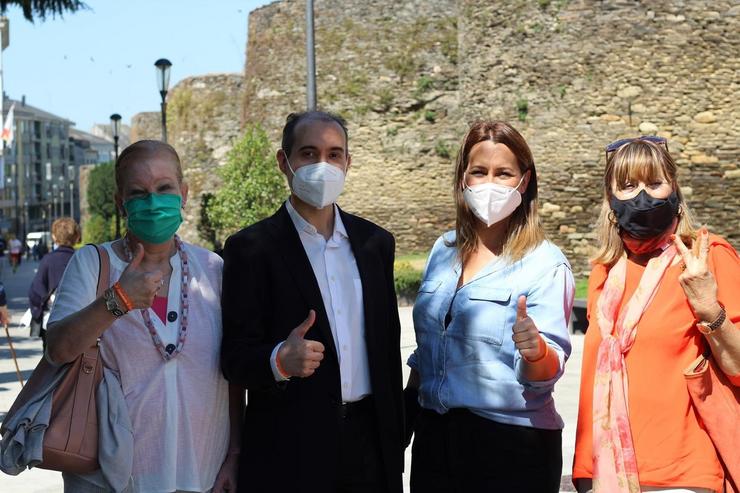 A candidata de Cidadáns á presidencia da Xunta, Beatriz Piñeiro, en Lugo.. CIDADÁNS 