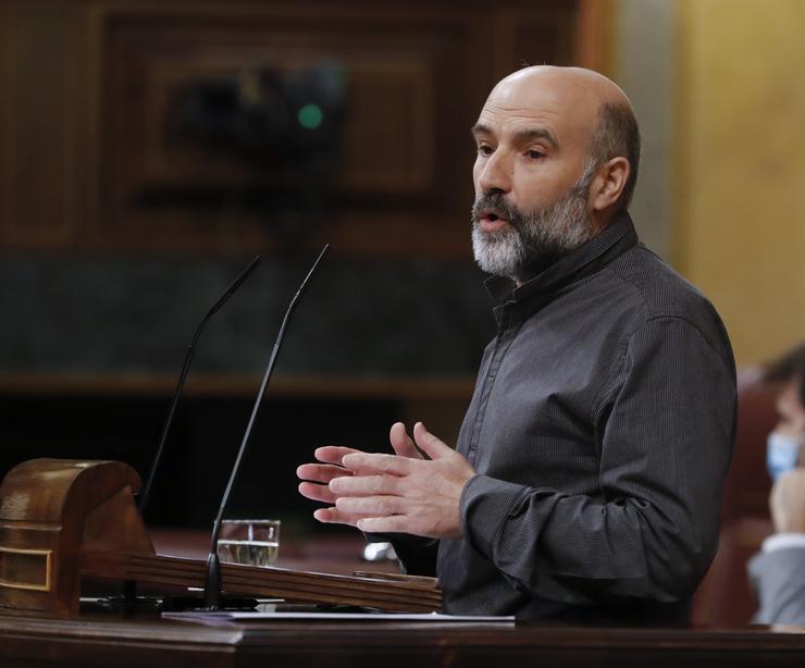 O deputado do BNG Néstor Rego nunha das súas intervencións no Congreso. Pool - Arquivo 