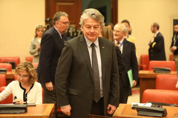 O comisario Europeo de Mercado Interior, Industria, Emprendimiento e Pemes, Thierry Breton, nunha imaxe de arquivo. Marta Fernández Xara - Europa Press - Arquivo 