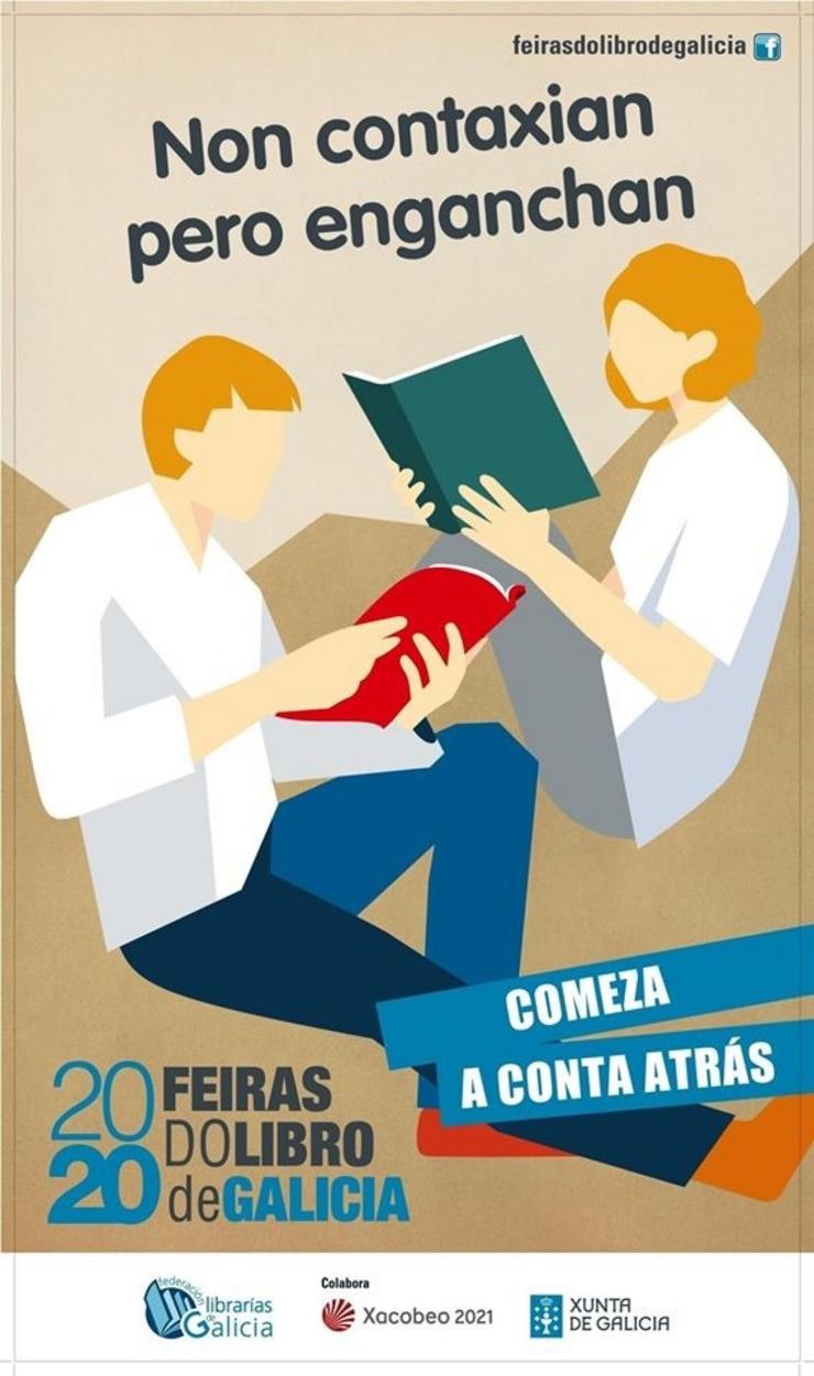Cartel das feiras do libro de Galicia de 2020. FEDERACIÓN DE LIBRARÍAS DE GALICIA / Europa Press