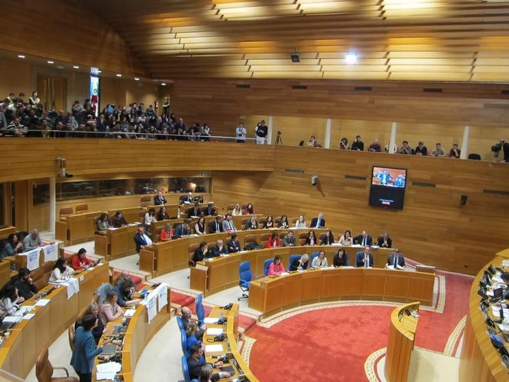 Sesión de control ao Goberno da Xunta no Parlamento de Galicia 