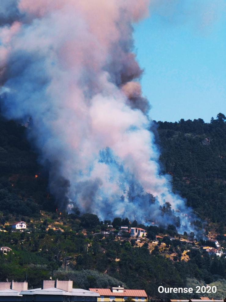 Incendio en Ourense