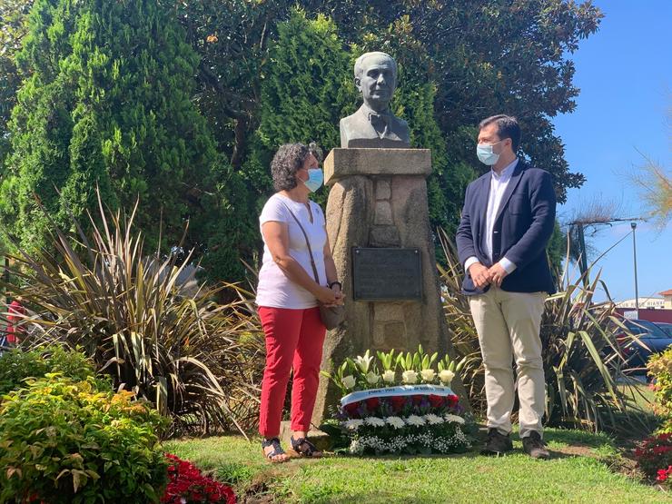 O líder do PSdeG, Gonzalo Caballero, na ofrenda a Castelao con motivo do 25 de xullo / PSdeG.