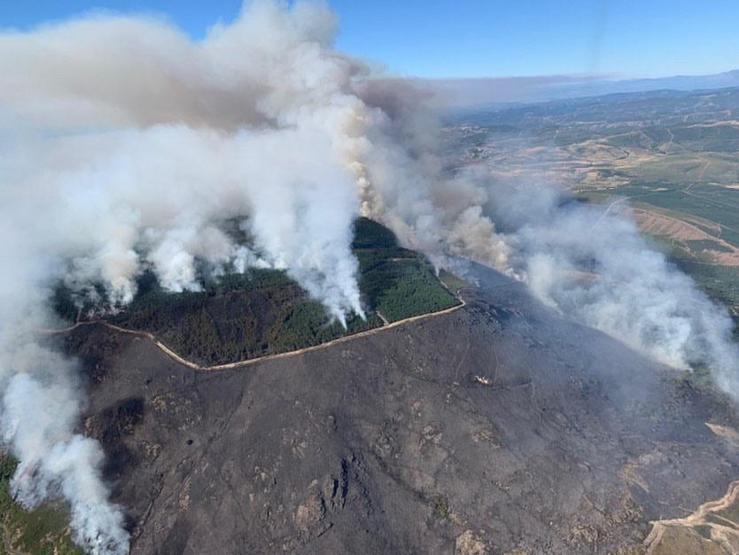 Incendio en Viana do Bolo 