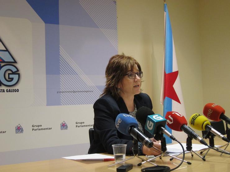 Montse Prado en rolda de prensa. EUROPA PRESS - Arquivo 