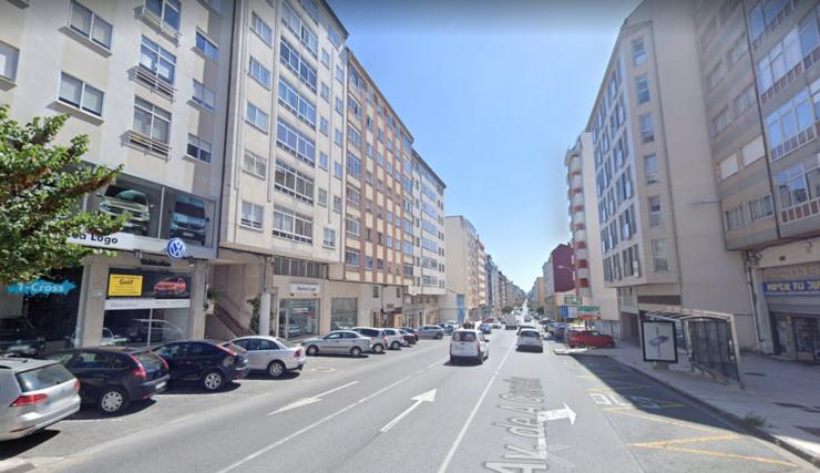 A Avenida da Coruña, en Lugo / Google Maps