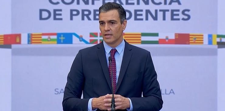 Intervención de Pedro Sánchez na XXI Conferencia de Presidentes na Rioxa. RTVE