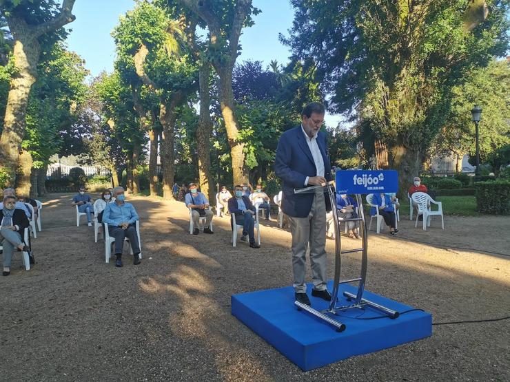 Mariano Rajoy nun mitin en Padrón 