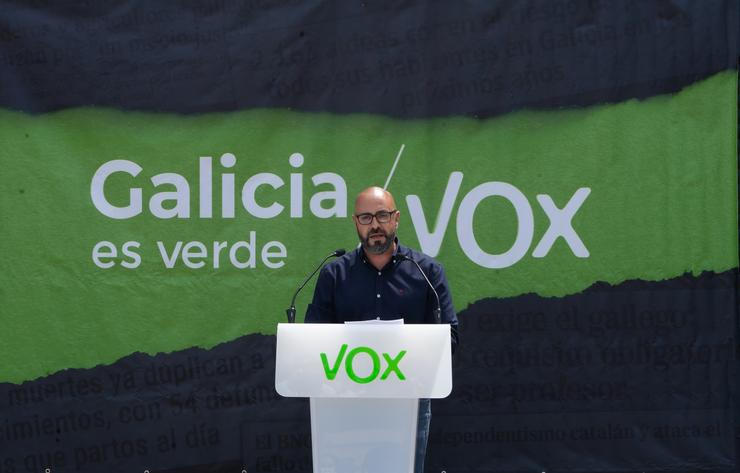 Ricardo Morado, cabeza de lista de Vox pola Coruña nas pasadas eleccións autonómicas.. VOX 