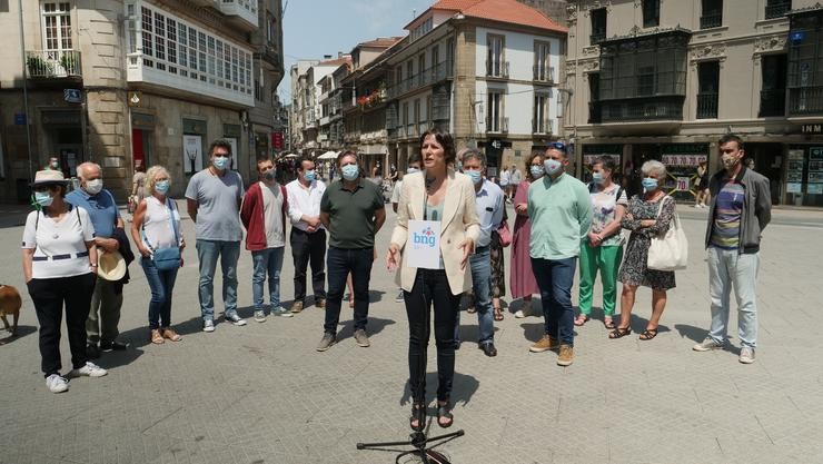 A candidata do BNG á Presidencia da Xunta, Ana Pontón, en Pontevedra. BNG 