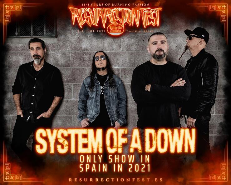 O Resurrection Fest manterá a System of a Down, Korn e Deftones para 2021