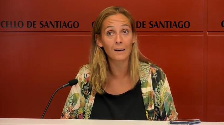 A concelleira de educación de Santiago, Noa Díaz. CAPTURA