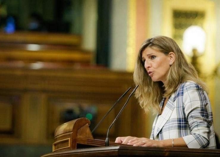 A ministra de Traballo e Economía Social, Yolanda Díaz. CONGRESO 