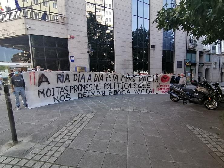 Protesta de mariscadores en Ferrol / Europa Press