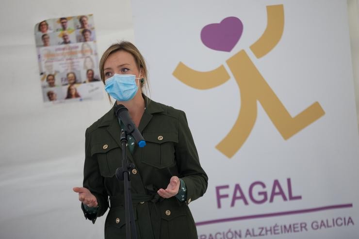A conselleira de Política Social, Fabiola García, durante o acto organizado pola Federación Alzhéimer Galicia (Fagal).. XUNTA 