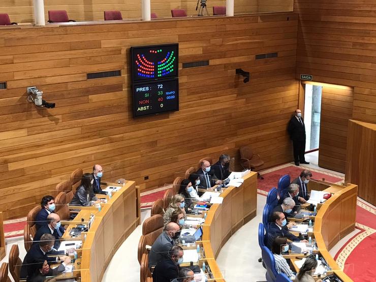 Votación en contra dunha comisión de investigación sobre o ocorrido nas residencias de maiores na primeira onda de coronavirus en Galicia. O PPdeG rexeita  a súa creación. 