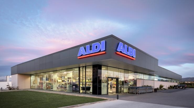 Supermercado da cadea de supermercados de orixe alemá ALDI / remitida