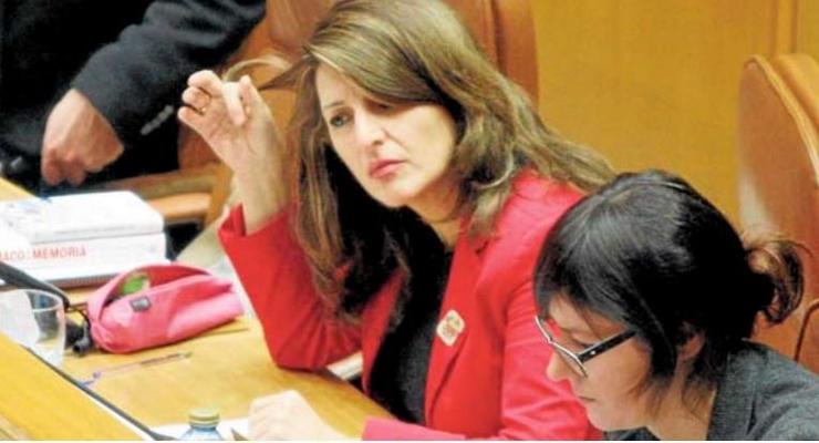 Yolanda Díaz xunto con Ana Pontón cando a primeira era deputada na Cámara galega por AGE / DP