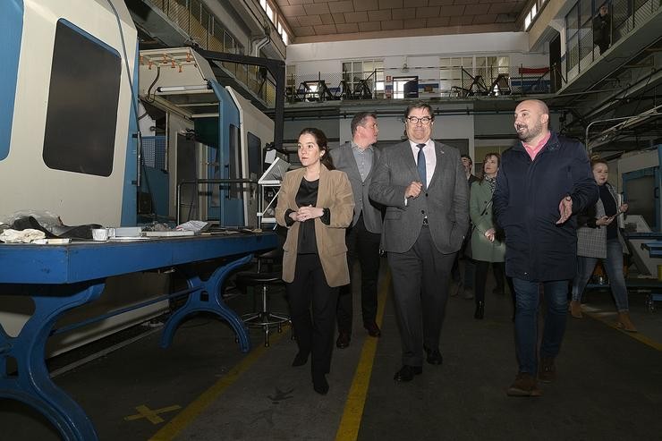 Arquivo - O reitor da UDC, Julio Abalde, e a alcaldesa da Coruña, Inés Rey, nunha visita á futura Cidade das TIC. CONCELLO DA CORUÑA - Arquivo