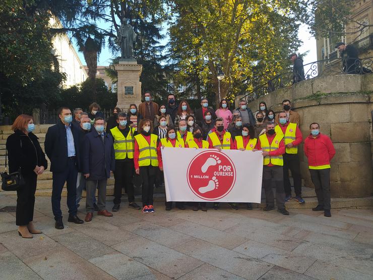 Marcha socialista a Madrid contra a repartición de fondos da Deputación de Ourense 