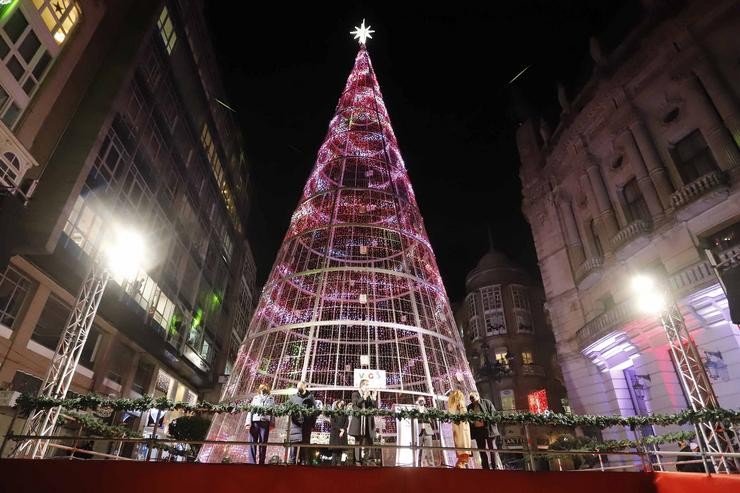 Arquivo - Acto de aceso da iluminación do Nadal en Vigo, Pontevedra, Galicia (España), a 2 de decembro de 2020. Marta Vázquez Rodríguez - Europa Press - Arquivo / Europa Press