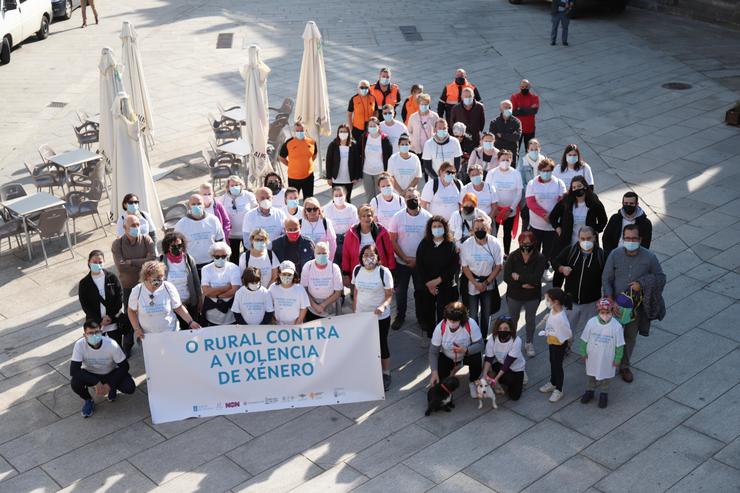 Marchas do rural contra a violencia de xénero. GDR MARIÑAS BETANZOS