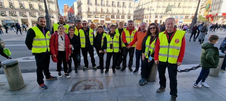 Deputados provinciais do PSdeG de Ourense en Madrid. PSDEG OURENSE / Europa Press