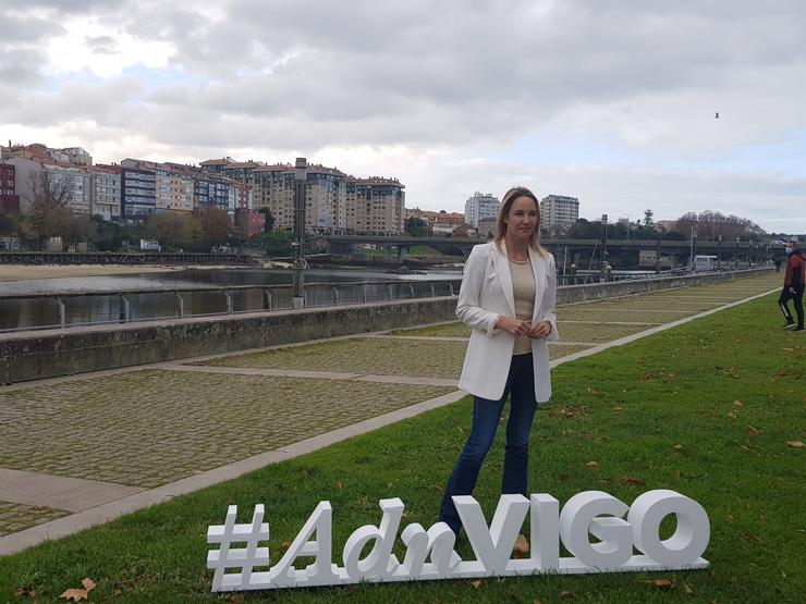 Marta Fernández-Tapias durante a presentación da lema da campaña / Europa Press